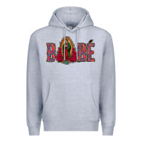 Heather Grey Bebe Our Lady Of Guadalupe Premium Hoodie - Jasminsmagicworld