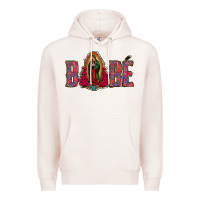 Pale Pink Bebe Our Lady Of Guadalupe Premium Hoodie - Jasminsmagicworld