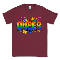 Burgundy queer Classic Tee - FaDigitalArtStudio