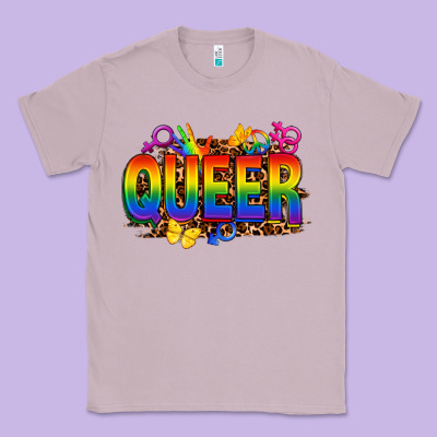 Queer Classic Tee Designed By Fadigitalartstudio