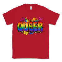 Red queer Classic Tee - FaDigitalArtStudio