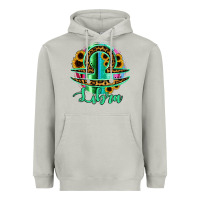 Moon Dust Libra Zodiac Sign Sunflower Leopard Serape Heavyweight Hoodie - RanaPortraitStore