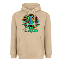 Mushroom Libra Zodiac Sign Sunflower Leopard Serape Heavyweight Hoodie - RanaPortraitStore