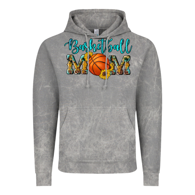Western Leopard Camouflage Sunflowers Glitter Mom Basketball Vintage Hoodie by Artiststas | Teevron
