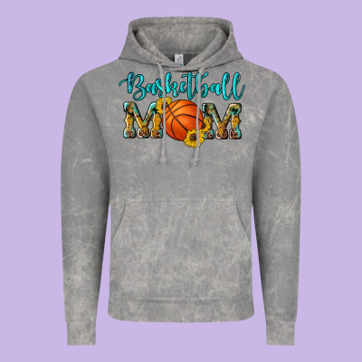 Western Leopard Camouflage Sunflowers Glitter Mom Basketball Vintage Hoodie Designed By Artiststas