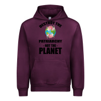 Mauve Wine Destroy the patriarchy not the planet Urban Hoodie - Bettercallsaul