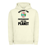 Pigment Pistachio Destroy the patriarchy not the planet Urban Hoodie - Bettercallsaul