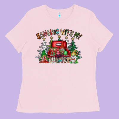 Hanging With My Gnomies Ladies Tee Designed By Cowhidedigitalart