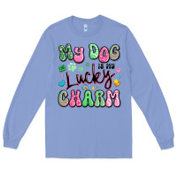 Colony Blue my dog is my lucky charm Long Sleeve Tee - Artiststas