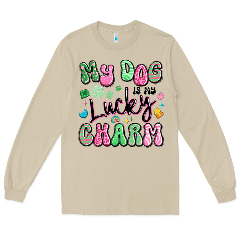My Dog Is My Lucky Charm Long Sleeve Tee by Artiststas | Teevron