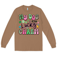 Toasted Coconut my dog is my lucky charm Long Sleeve Tee - Artiststas