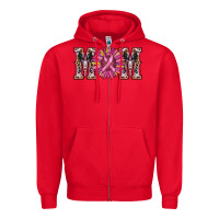 Red cancer sunflower mom Zipper Hoodie - RanaPortraitStore