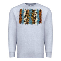Heather Grey tool leather leopard cowhide backround Premium Sweatshirt - RanaPortraitStore