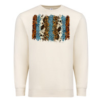 Sandshell tool leather leopard cowhide backround Premium Sweatshirt - RanaPortraitStore