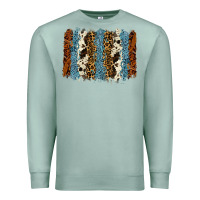 Seafoam tool leather leopard cowhide backround Premium Sweatshirt - RanaPortraitStore