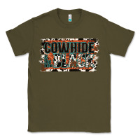 Army Green Cowhide is the New Black Classic Tee - Jasminsmagicworld