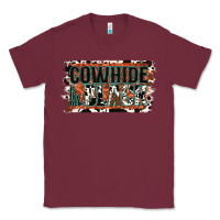 Burgundy Cowhide is the New Black Classic Tee - Jasminsmagicworld