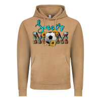 Western Leopard Cowhide Sunflowers  Glitter Mom Soccer Vintage Hoodie | Teevron