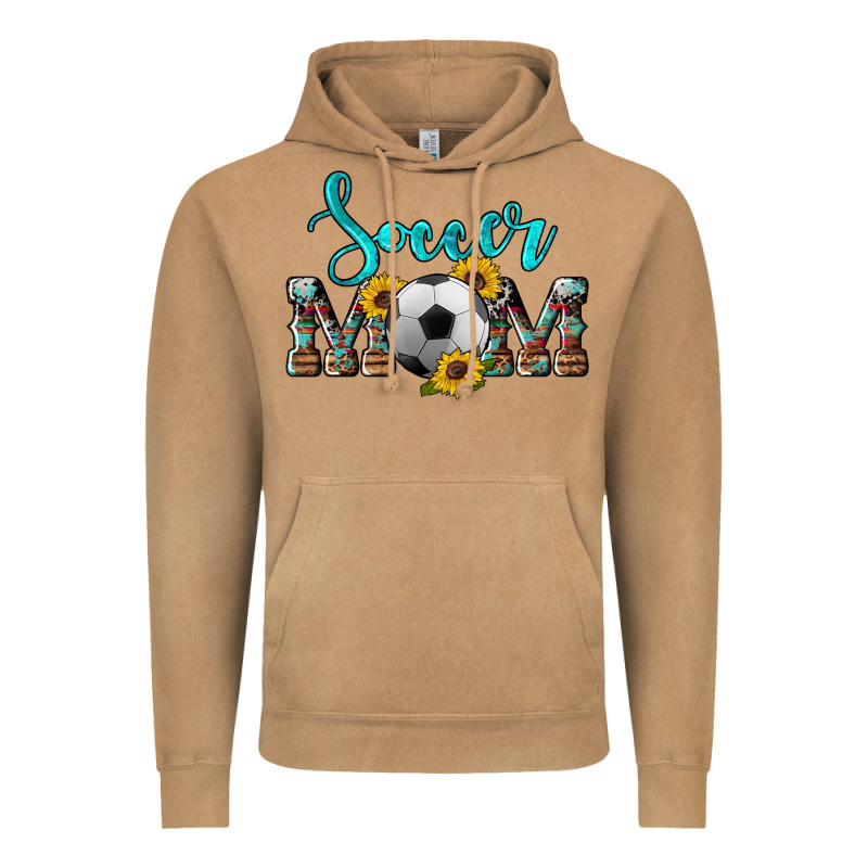 Western Leopard Cowhide Sunflowers  Glitter Mom Soccer Vintage Hoodie by Artiststas | Teevron