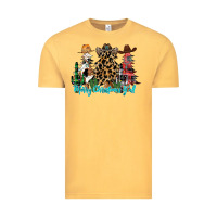 Vintage Mustard merry christmas y'all christmas trees Vintage Tee - CowhideDigitalArt