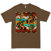 Cacao native american aztec seamless pattern 5 Premium Tee - BundleAndBundleShop