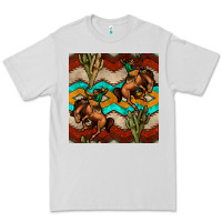 Dove Grey native american aztec seamless pattern 5 Premium Tee - BundleAndBundleShop