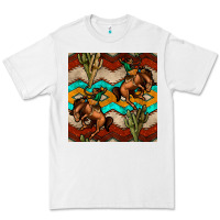 White native american aztec seamless pattern 5 Premium Tee - BundleAndBundleShop