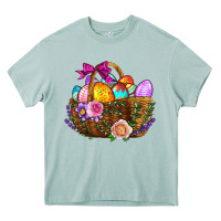 Arona Easter Eggs Hamper Heavy Core Tee - BundleAndBundleShop