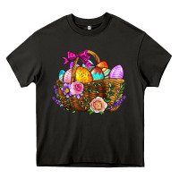 Asphalt Easter Eggs Hamper Heavy Core Tee - BundleAndBundleShop