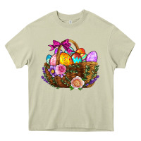 Mossy Easter Eggs Hamper Heavy Core Tee - BundleAndBundleShop