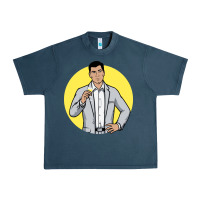 Midnight Navy sterling archer Urban Heavy Tee - DesigneFamous
