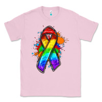 Bubblegum Pink Pride ribbon Classic Tee - FaDigitalArtStudio