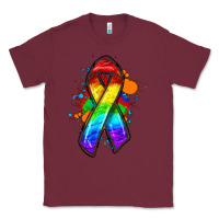Burgundy Pride ribbon Classic Tee - FaDigitalArtStudio