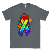 Charcoal Heather Pride ribbon Classic Tee - FaDigitalArtStudio