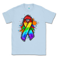 Dusty Blue Pride ribbon Classic Tee - FaDigitalArtStudio