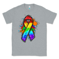 Heather Grey Pride ribbon Classic Tee - FaDigitalArtStudio