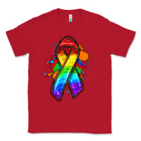 Red Pride ribbon Classic Tee - FaDigitalArtStudio