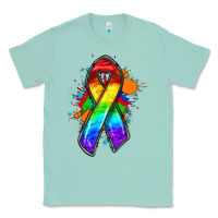 Seafoam Pride ribbon Classic Tee - FaDigitalArtStudio