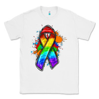 White Pride ribbon Classic Tee - FaDigitalArtStudio