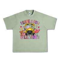 Oil Green i have a bus full of valentines Urban Heavy Tee - CowhideDigitalArt