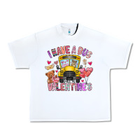 White i have a bus full of valentines Urban Heavy Tee - CowhideDigitalArt