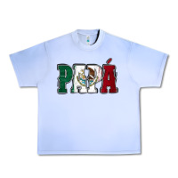 Grape Ice Mexican Flag Papá Urban Heavy Tee - Jasminsmagicworld
