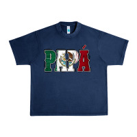Navy Mexican Flag Papá Urban Heavy Tee - Jasminsmagicworld