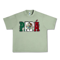 Oil Green Mexican Flag Papá Urban Heavy Tee - Jasminsmagicworld