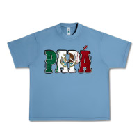 Pebble Blue Mexican Flag Papá Urban Heavy Tee - Jasminsmagicworld