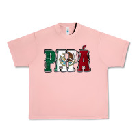 Salmon Mexican Flag Papá Urban Heavy Tee - Jasminsmagicworld