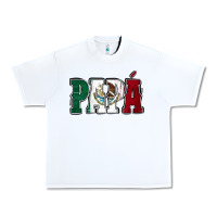 White Mexican Flag Papá Urban Heavy Tee - Jasminsmagicworld