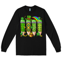 Black st. patrick's day teacher pencils Long Sleeve Tee - Artiststas
