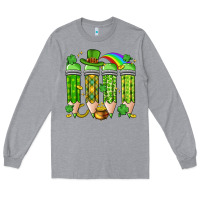 Heather Grey st. patrick's day teacher pencils Long Sleeve Tee - Artiststas