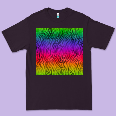 Colorful Tiger Seamless Pattern Premium Tee Designed By Bundleandbundleshop